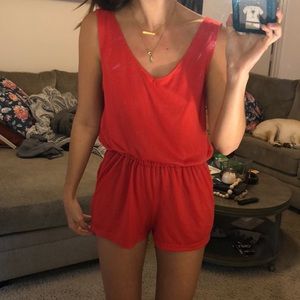 Red romper